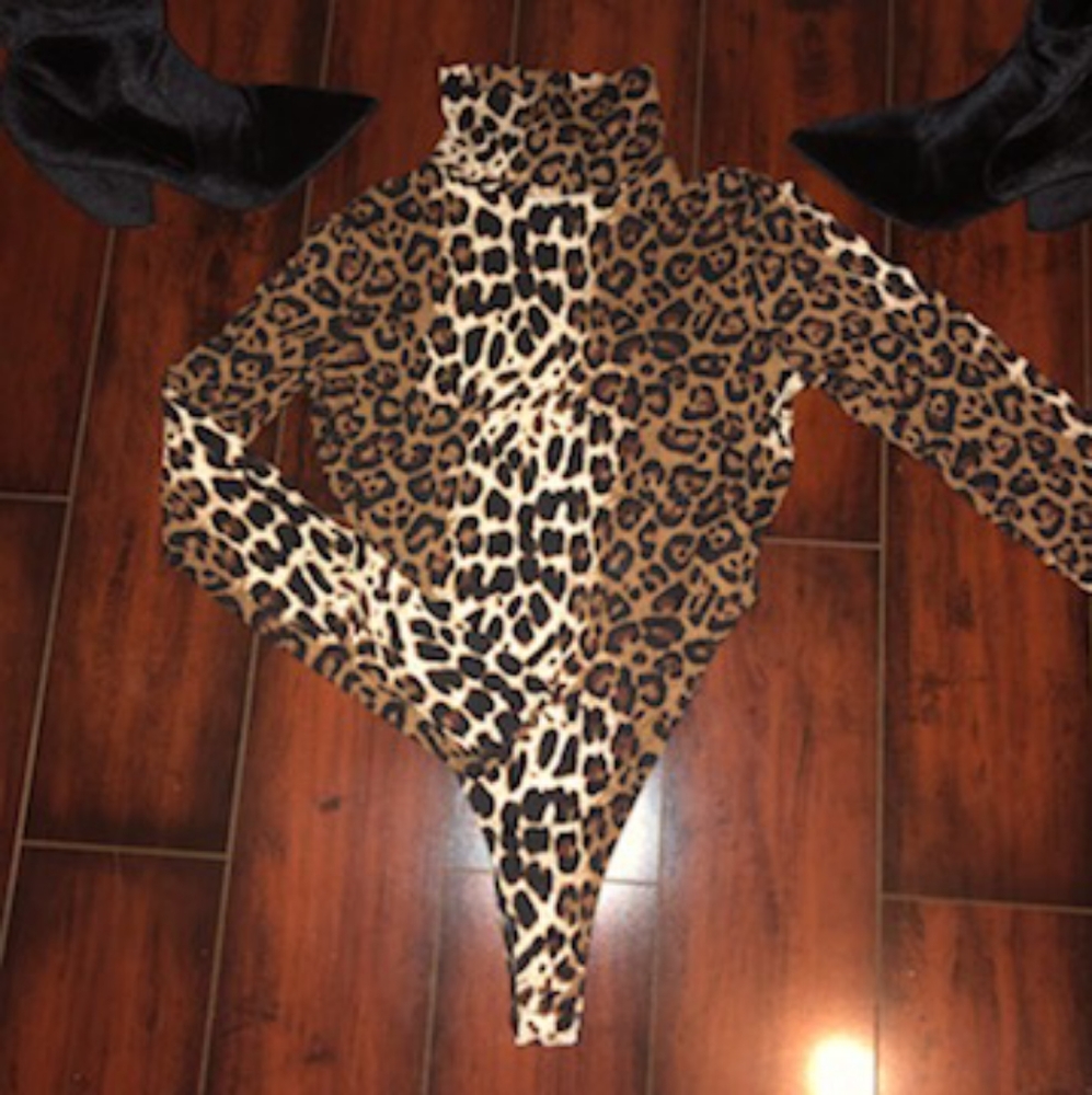 Leopard Print Bodysuit